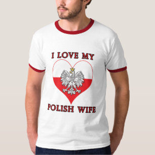 T-shirt J'Aime Ma Femme Polonaise
