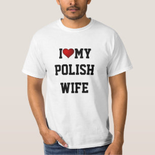 T-shirt J'Aime Ma Femme Polonaise