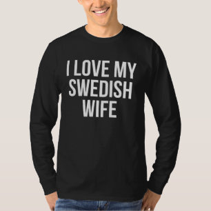 T-shirt J'aime ma femme suédoise
