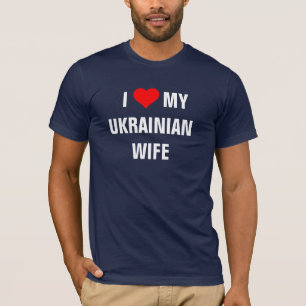 T-shirt J'aime ma femme ukrainienne