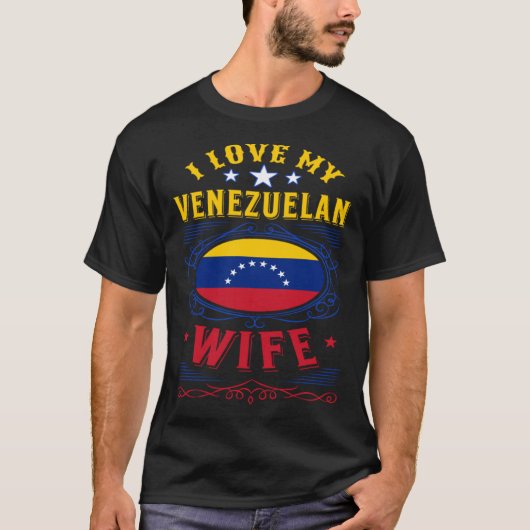 T-shirt J'aime ma femme vénézuélienne (Devant)
