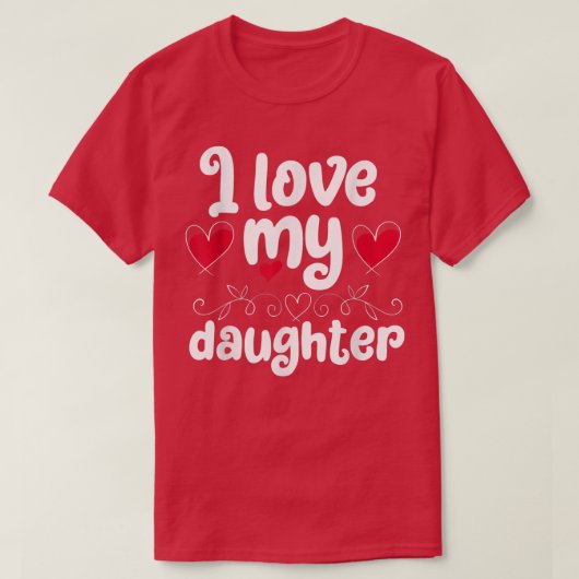 T-shirt J'Aime Ma Fille (Design devant)