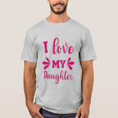 T-shirt J'aime ma fille (Devant)