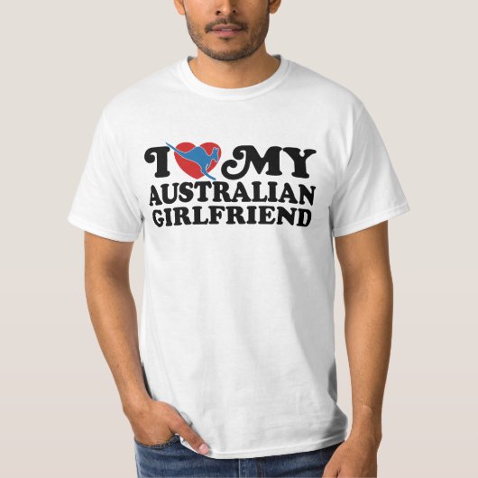 T-shirt J'Aime Ma Fille Australienne (Devant)
