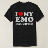 T-shirt J'Aime Ma Fille Emo (Design devant)
