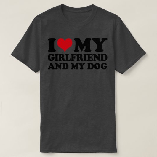 T-shirt J'Aime Ma Fille Et Mon Chien (Design devant)