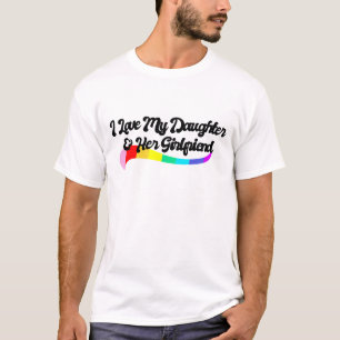 T-shirt J'aime ma fille et sa petite amie fière parent