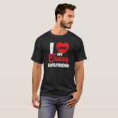 T-shirt J'Aime Ma Fille Fou Relation Valentines (Devant entier)