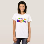 T-shirt J'Aime Ma Fille Gay (Devant entier)