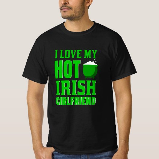 T-shirt J'Aime Ma Fille Irlandaise Chaude (Devant)