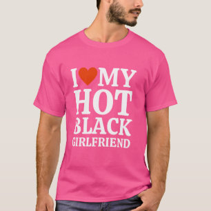 T-shirt J'Aime Ma Fille Noire Chaude Je Coeur Ma Fille Cha