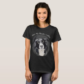 T-shirt J'Aime Ma Frontière Collie (Devant entier)