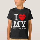 T-shirt J'aime ma future femme mariage fiancée marié  (Devant)