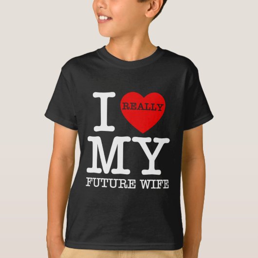T-shirt J'aime ma future femme mariage fiancée marié  (Devant)