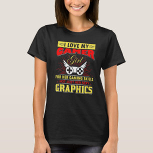 T-shirt J'aime ma gamer fille