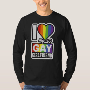 T-shirt J'Aime Ma Gay Girlfriend Fierté
