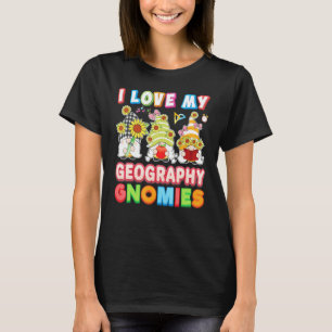 T-shirt J'Aime Ma Géographie Gnomies Enfant Étudiant Ba