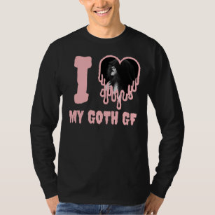 T-shirt J'aime ma Goth GF Pink Drit Coeur Photo
