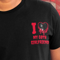J'aime ma Goth Girlfriend Drip Red Heart Photo
