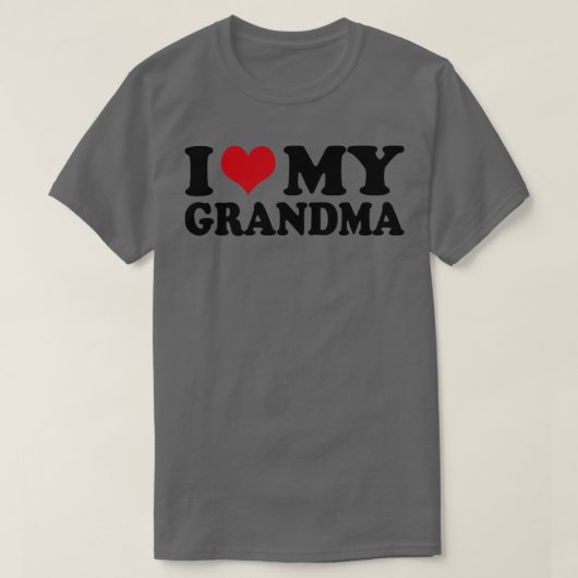 T-shirt J'Aime Ma Grand-Mère (Design devant)