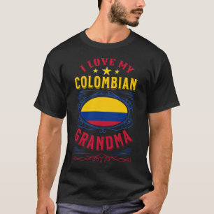 T-shirt J'aime ma grand-mère colombienne