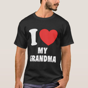 T-shirt J'Aime Ma Grand-Mère J'Aime Ma Grand-Mère