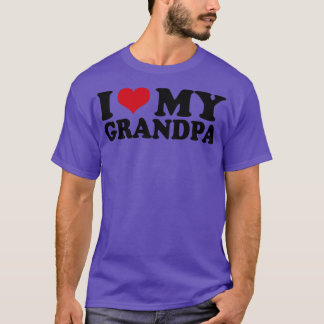 T-shirt J'Aime Ma Grand-Père Fête des pères