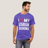 T-SHIRT J'AIME MA GRANDE-BRETAGNE LESBIENNE - - (Devant entier)