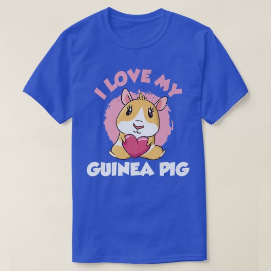 T-shirt J'aime ma Guinée Pig Premium (Design devant)