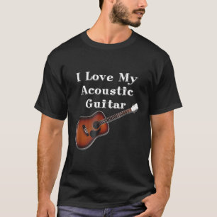T-shirt J'Aime Ma Guitare Acoustique