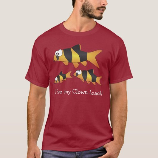 T-shirt J'aime ma loche de clown - le poisson le plus (Devant)