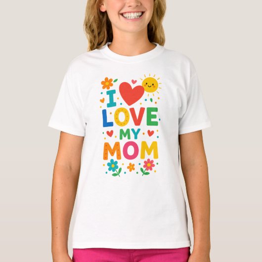 T-shirt J'aime ma maman (Devant)