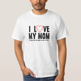 T-shirt J'aime ma maman mais déteste qu'elle m'ait incité