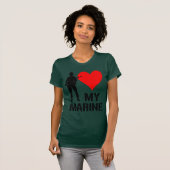 T-shirt J'aime ma marine (Devant entier)