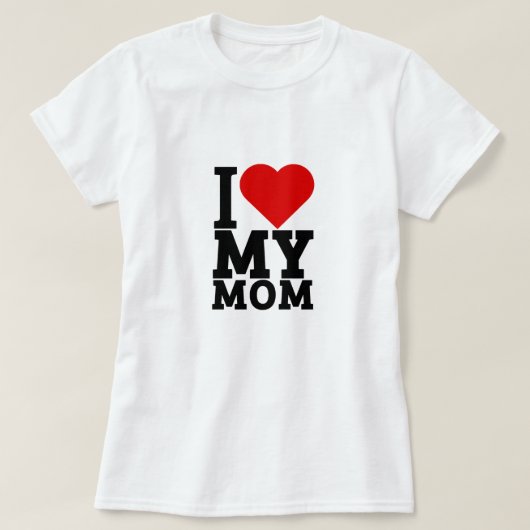 T-shirt J'aime ma mère (Design devant)