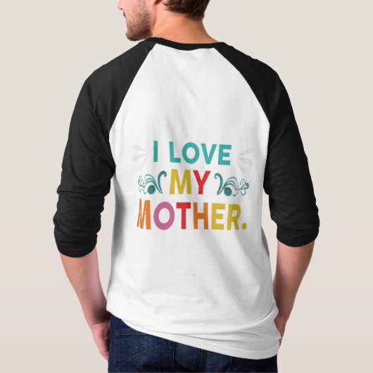 T-shirt J'aime ma mère (Dos)