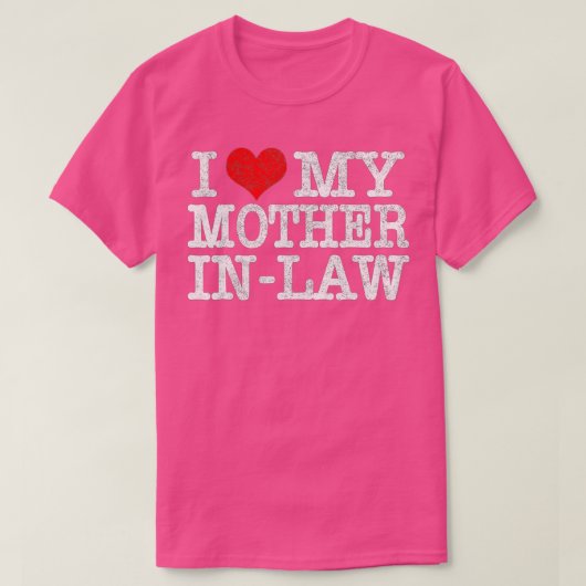 T-shirt J'Aime Ma Mère En Droit Amusant Fête Des Parents C (Design devant)