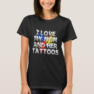 T-shirt J'aime ma mère et son tatouage Splatoon Enk It Up