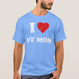 T-shirt J'aime ma mère rétro