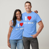 T-shirt J'aime ma mère rétro (Unisexe)
