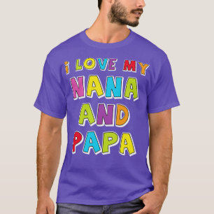 T-shirt J'Aime Ma Nana Et Mon Papa