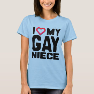 T-SHIRT J'AIME MA NIÈCE GAIE -