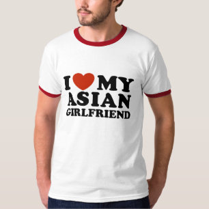 T-shirt J'Aime Ma Petite Amie Asiatique