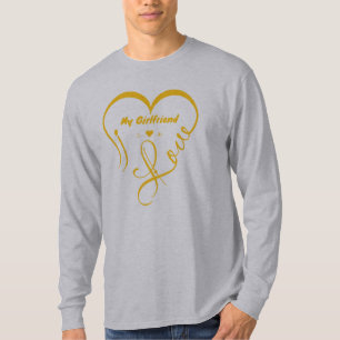 T-shirt J'aime ma petite amie - J'♥ Nous