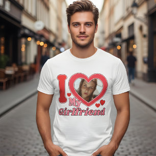 T-shirt J'Aime Ma Petite Amie Personnalisée