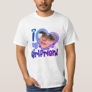 T-shirt J'Aime Ma Petite Amie Personnalisée Chemise Person