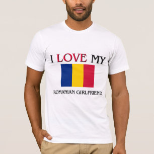 T-shirt J'aime ma petite amie roumaine