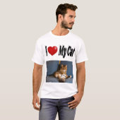 T-shirt J'aime ma photo de chat (Devant entier)