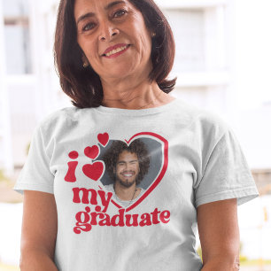T-shirt J'aime ma photo d'études supérieures personnalisée
