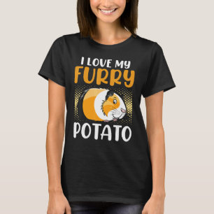 T-shirt J'Aime Ma Pomme De Terre Furie Guinée Cochon Cavy